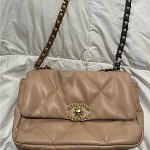 Chic Tan Quilted Women's Bag